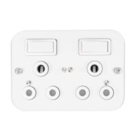 Crabtree 4x2 industrial double sso